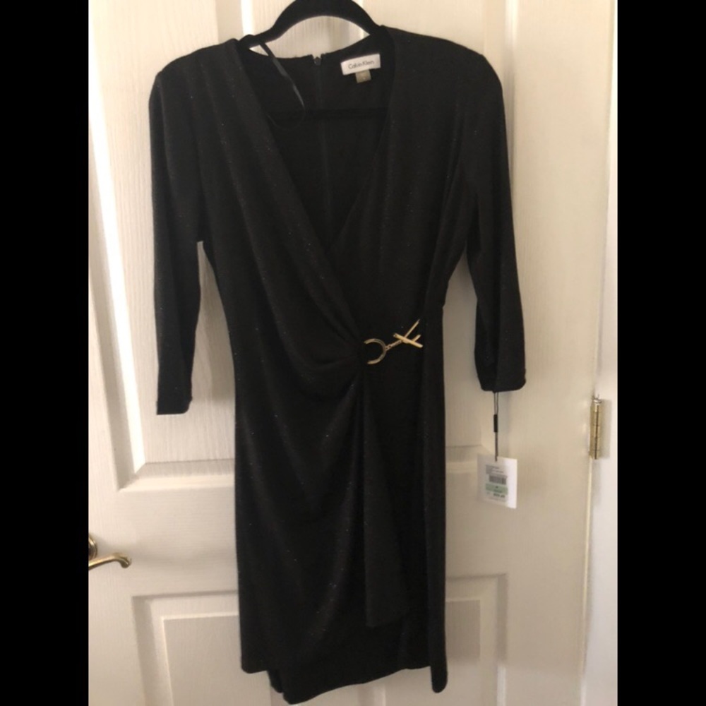 Brand new Calvin Klein black party dress